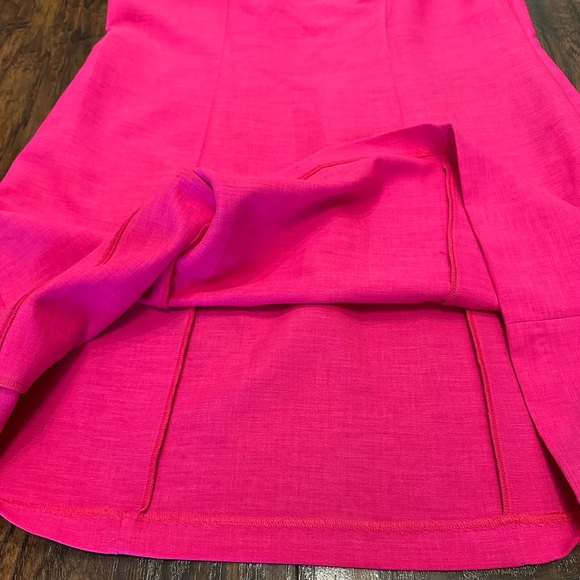 Topshop Hot Pink Off The Shoulder Mini Dress US 12 - Picture 4 of 11